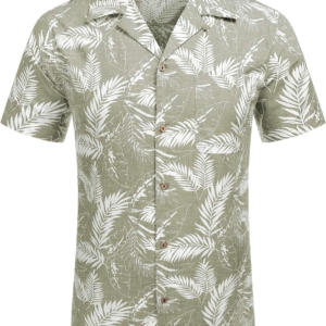 COOFANDY Men’s Hawaiian Floral Cotton Linen Button Down Tropical Holiday Beach Shirts Review