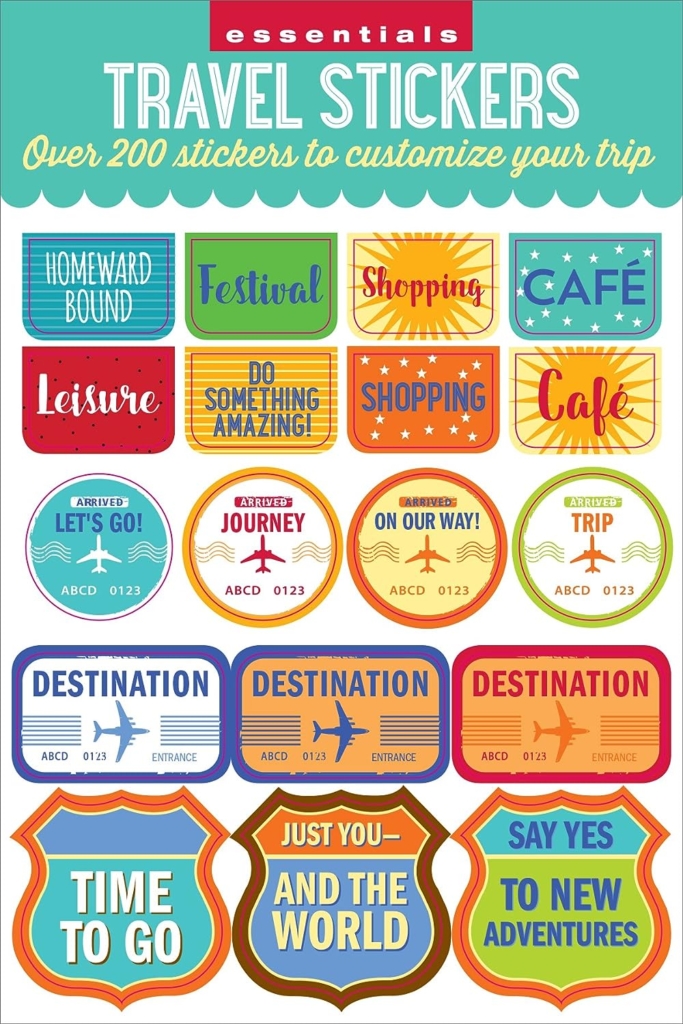 Essentials Travel Planner Stickers (set of 200+ stickers)